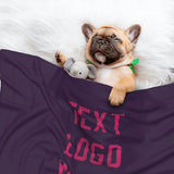 Custom Purple Pink Pet Blanket
