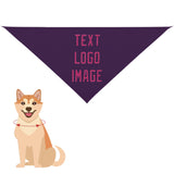Custom Purple Pink Pet Scarf
