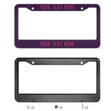 Custom Purple Pink License Plate Frame