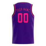 Custom Purple & Pink Colors Design Sports Basketball Jersey
