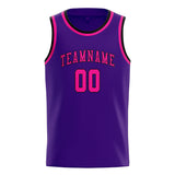 Custom Purple & Pink Colors Design Sports Basketball Jersey