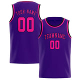 Custom Purple & Pink Colors Design Sports Basketball Jersey