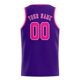 Custom Purple & Pink Colors Design Sports Basketball Jersey
