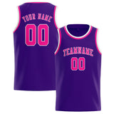 Custom Purple & Pink Colors Design Sports Basketball Jersey