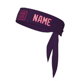 Custom Purple Light Pink Headband