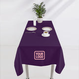 Custom Purple Pink Square Table Cloth