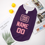 Custom Purple Light Pink Pet Vest