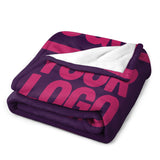 Custom Purple Pink Blanket