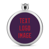 Custom Purple Red Hip Flask