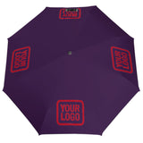 Custom Purple Red Automatic Umbrella