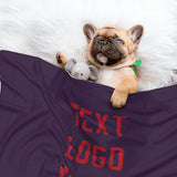 Custom Purple Red Pet Blanket