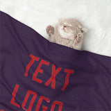 Custom Purple Red Pet Blanket