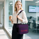 Custom Purple Red Lunch Bag