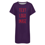 Custom Purple Red Nachthemd