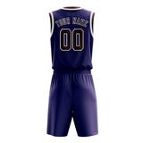 Custom Purple Crimson Red Basketball Set