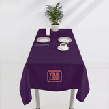 Custom Purple Crimson Red Square Table Cloth