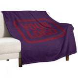 Custom Purple Crimson Red Blanket