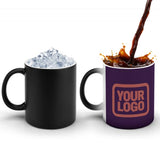 Custom Purple Copper Rose Magic Mug