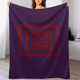 Custom Purple Crimson Red Blanket