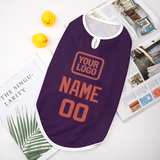 Custom Purple Copper Rose Pet Vest