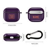 Custom Purple Copper Rose AirPods Case (3rd Generation)