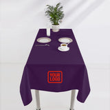 Custom Purple Coral Red Square Table Cloth