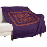 Custom Purple Coral Red Blanket