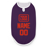 Custom Purple Orange Red Pet Vest