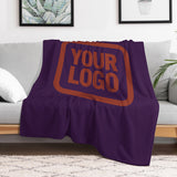 Custom Purple Coral Red Blanket