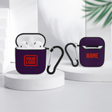 Custom Purple Orange Red AirPods Case