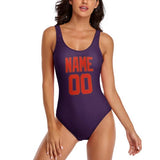Custom Purple Orange Red Swimsuit