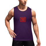 Custom Purple Orange Red Men's Tank Top