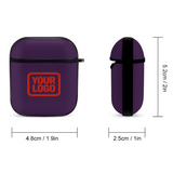 Custom Purple Orange Red AirPods Case