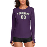 Custom Purple Cream Women's Long-Sleeve Shirt