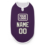 Custom Purple Cream Pet Vest