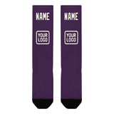 Custom Purple Cream Knee-High Sock