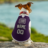 Custom Purple Cream Pet Vest