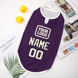 Custom Purple Cream Pet Vest