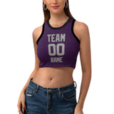 Custom Purple Gray Sleeveless Tank Top