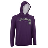 Custom Purple Gray UV-Hoodie