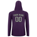 Custom Purple Gray UV-Hoodie