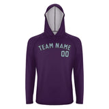 Custom Purple Light Blue UV-Hoodie