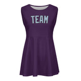 Custom Purple Light Blue Cheerleader Dress