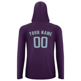 Custom Purple Light Blue UV-Hoodie
