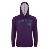 Custom Purple Sky Blue UV-Hoodie