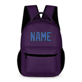 Custom Purple Sky Blue Kids Backpack