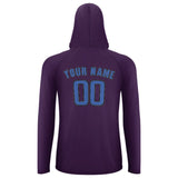 Custom Purple Sky Blue UV-Hoodie