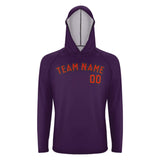 Custom Purple Orange Red UV-Hoodie