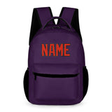 Custom Purple Orange Red Kids Backpack