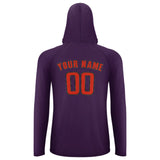 Custom Purple Orange Red UV-Hoodie